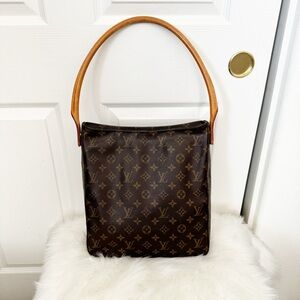 LOUIS VUITTON Monogram Looping GM Authentic